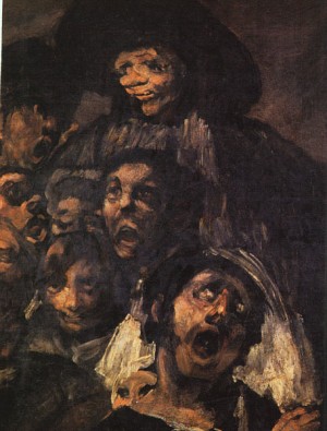 Oil goya francisco Painting - The Pilgrimage to San Isadore, detail, 1820-23 by Goya Francisco