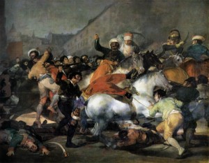 Oil goya francisco Painting - The Second of May, 1808  The Charge of the Mamelukes   1814 by Goya Francisco