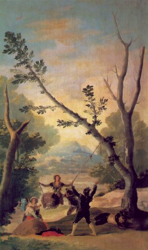 Oil goya francisco Painting - The Swing  1787 by Goya Francisco