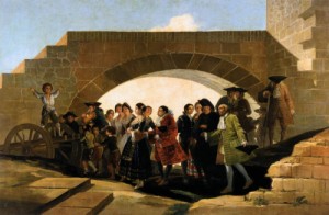 Oil goya francisco Painting - The Wedding   1791-92 by Goya Francisco