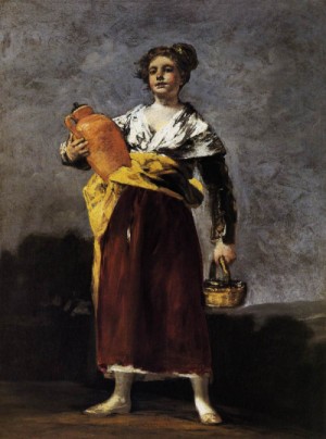 Oil water Painting - Water Carrier(Girl with a Jug)   1808-12 by Goya Francisco