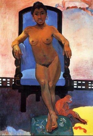 Oil portrait Painting - Aita Parari Te Tamari Vahine Judith Aka Portrait Of Annah The Javanese by Gauguin,Paul