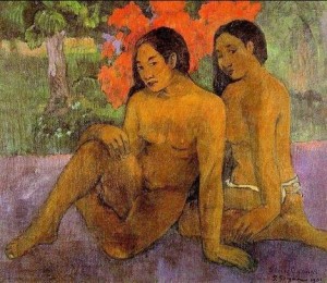 Oil gauguin,paul Painting - And The Gold Of Their Bodies by Gauguin,Paul