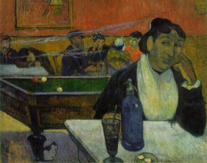 Oil gauguin,paul Painting - At the Cafe  1888  92 x 72 cm   Pushkin State Museum of Fine Arts, Moscow by Gauguin,Paul