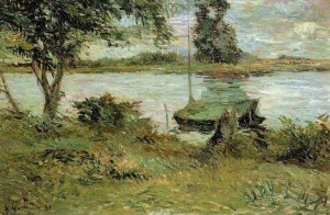 Oil gauguin,paul Painting - Banks Of The Oise by Gauguin,Paul