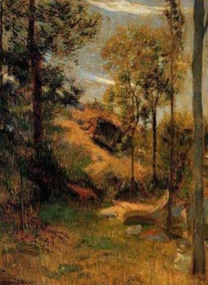 Oil gauguin,paul Painting - Bathing Place Pont Aven Port by Gauguin,Paul