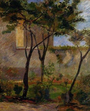 Oil garden Painting - Corner Of The Garden Rue Carcel by Gauguin,Paul