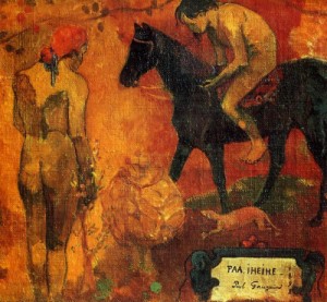 Oil gauguin,paul Painting - Faa Iheihe (Tahitian Pastoral) by Gauguin,Paul