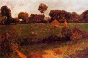 Oil gauguin,paul Painting - Farm In Brittany3 by Gauguin,Paul