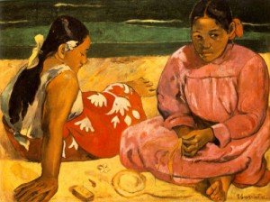 Oil gauguin,paul Painting - Femmes de Tahiti   1891 by Gauguin,Paul