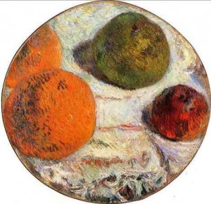 Oil gauguin,paul Painting - Fruit2 by Gauguin,Paul