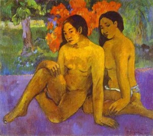 Oil the Painting - Gauguin and the gold of their bodies (Et l'or de leurs corps) by Gauguin,Paul