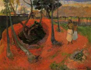 Oil gauguin,paul Painting - Idyll In Tahitgi by Gauguin,Paul