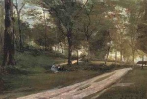Oil gauguin,paul Painting - In the Forest, Saint-Cloud II by Gauguin,Paul