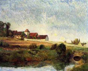 Oil gauguin,paul Painting - La Groue Farm Osny by Gauguin,Paul