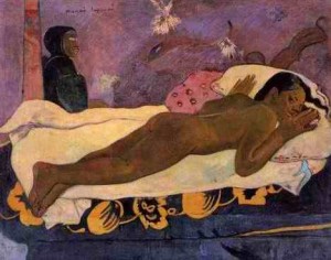 Oil gauguin,paul Painting - Manao Tupapau Aka Spirit Of The Dead Watching by Gauguin,Paul