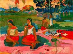 Oil gauguin,paul Painting - Miraculous Source by Gauguin,Paul