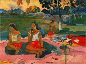 Oil gauguin,paul Painting - Nave, Nave Moe    1894 by Gauguin,Paul