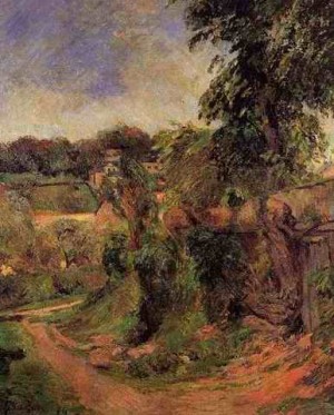 Oil gauguin,paul Painting - Near Rouen by Gauguin,Paul