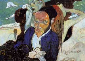 Oil portrait Painting - Nirvana Aka Portrait Of Meyer De Hasn by Gauguin,Paul
