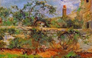 Oil gauguin,paul Painting - Party Wall by Gauguin,Paul