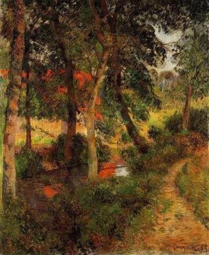 Oil gauguin,paul Painting - Pere Jeans Path by Gauguin,Paul