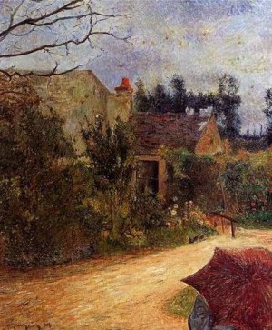 Oil garden Painting - Pissarros Garden Quai Du Pothuis Pontoise by Gauguin,Paul