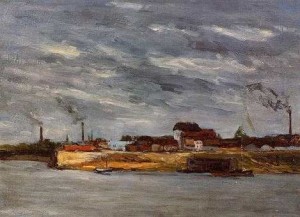 Oil gauguin,paul Painting - Port De Javel2 by Gauguin,Paul