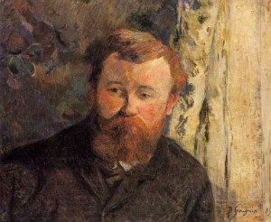 Oil portrait Painting - Portrait Of Achille Granchi Taylor by Gauguin,Paul