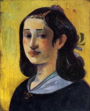 Oil portrait Painting - Portrait Of Aline Gauguin by Gauguin,Paul