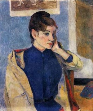 Oil portrait Painting - Portrait Of Madeline Bernard by Gauguin,Paul