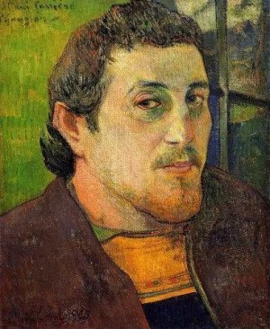 Oil gauguin,paul Painting - Self Portrait At Lezaven by Gauguin,Paul