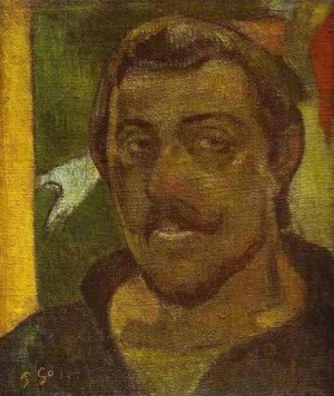 Oil gauguin,paul Painting - Self Portrait2 by Gauguin,Paul