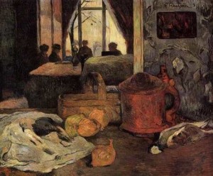 Oil gauguin,paul Painting - Still Life In An Interior Copenhagen by Gauguin,Paul