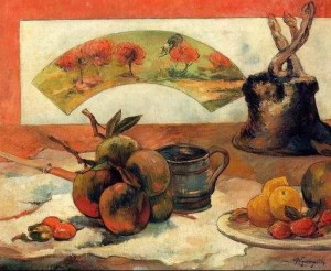  Photograph - Still Life With Fan by Gauguin,Paul