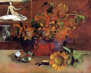 Oil gauguin,paul Painting - Still Life With L Esperance by Gauguin,Paul