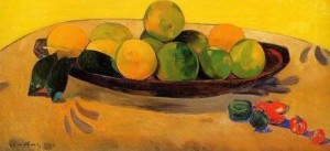 Oil gauguin,paul Painting - Still Life With Tahitian Oranges by Gauguin,Paul