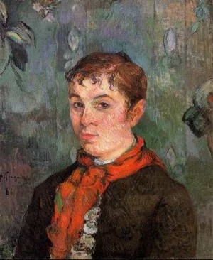 Oil gauguin,paul Painting - The Boss Daughter by Gauguin,Paul