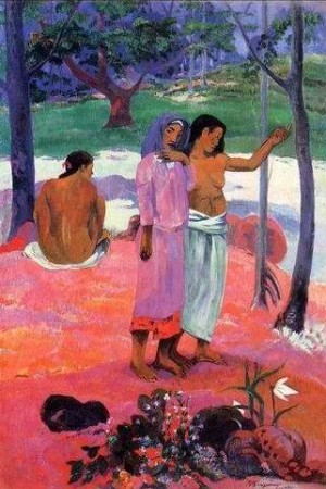 Oil gauguin,paul Painting - The Call by Gauguin,Paul