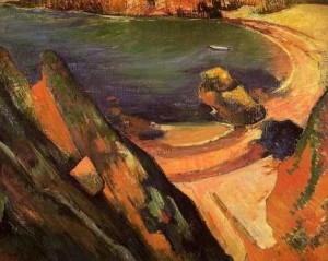 Oil gauguin,paul Painting - The Creek Le Pouldu by Gauguin,Paul