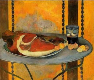 Oil gauguin,paul Painting - The Ham by Gauguin,Paul