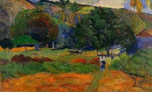 Oil gauguin,paul Painting - The Little Valley by Gauguin,Paul