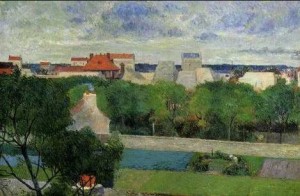 Oil gardens Painting - The Market Gardens Of Vaugirard by Gauguin,Paul