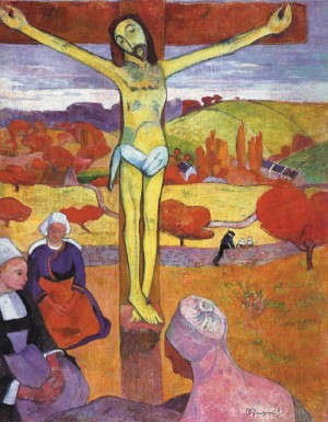 Oil gauguin,paul Painting - The Yellow Christ, 1889 by Gauguin,Paul