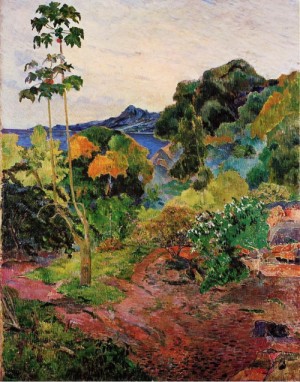 Oil gauguin,paul Painting - Tropical Vegetation, Martinique by Gauguin,Paul