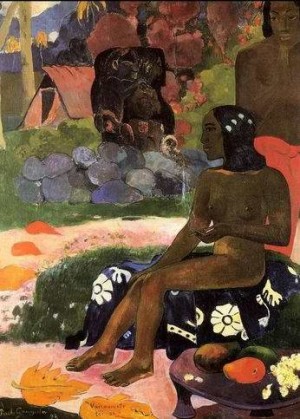 Oil gauguin,paul Painting - Viaraumati Tei Oa Aka Her Name Is Viaraumati by Gauguin,Paul