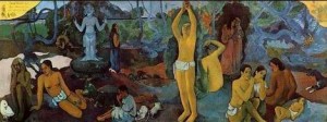 Oil gauguin,paul Painting - Where Do We Come From What Are We Doing Where Are We Going by Gauguin,Paul