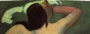 Oil woman Painting - Woman In The Waves Aka Ondine II by Gauguin,Paul