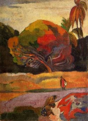 Oil gauguin,paul Painting - Women At The Riverside by Gauguin,Paul