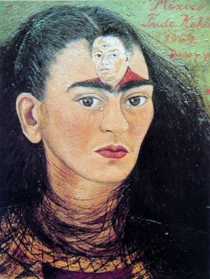 Oil kahlo,frida Painting - Diego  and I,1949 by Kahlo,Frida